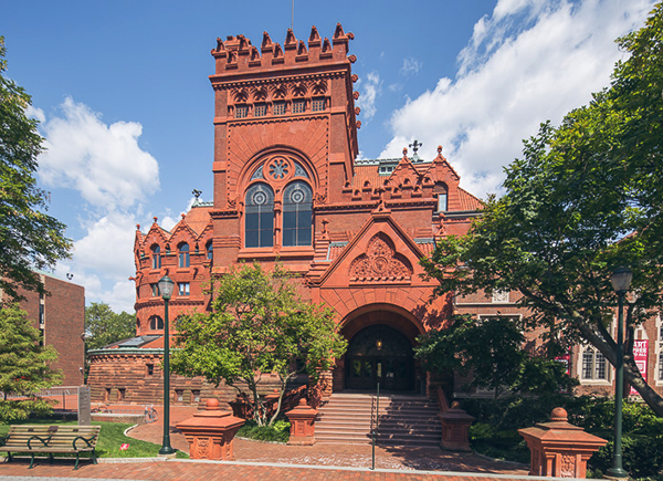 The exterior view of Arthur Ross Gallery.