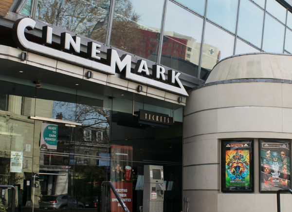 Outside the Cinemark University City Penn 6.