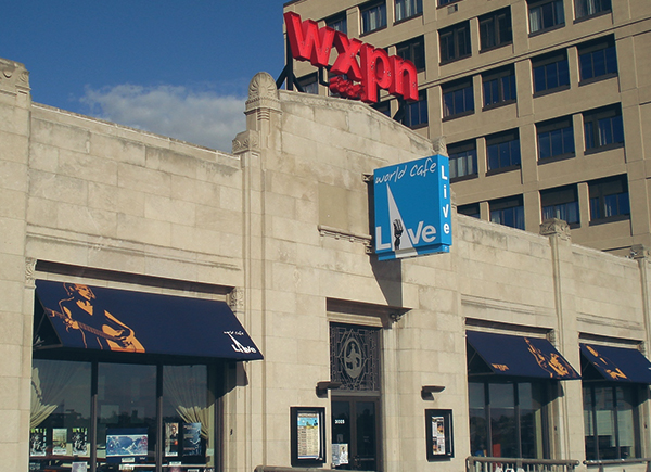 facade of world cafe live 