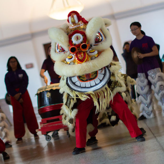 chinese lion performers
