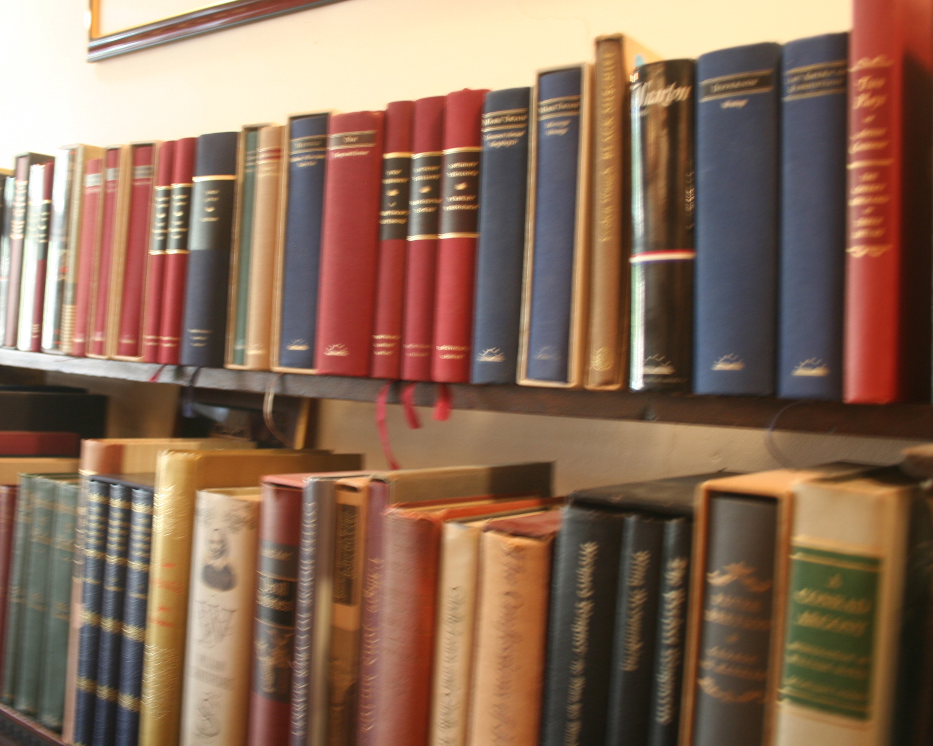 books on a shelf