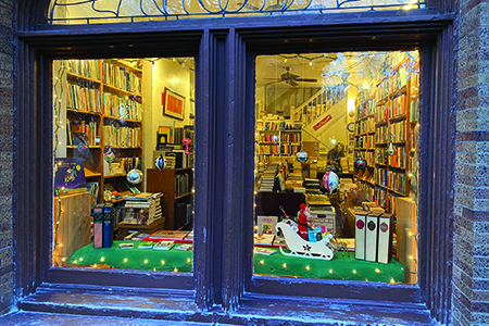 window decorated with ornaments