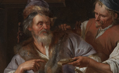 oil painting of two men