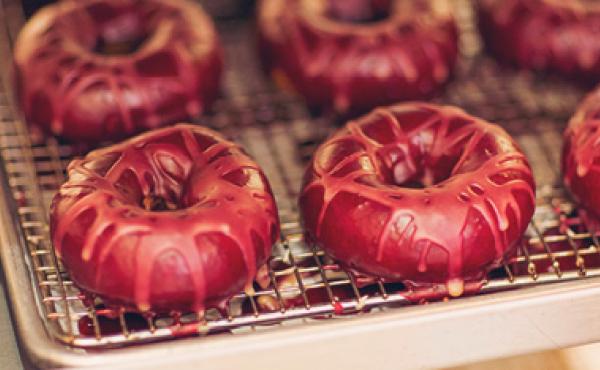 Delicious donuts fresh out of the oven made by Federal Donuts
