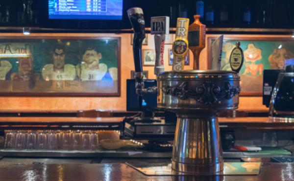 The bar at Smokey Joe's.