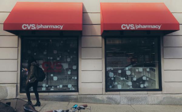 Outside exterior of CVS Pharmacy.