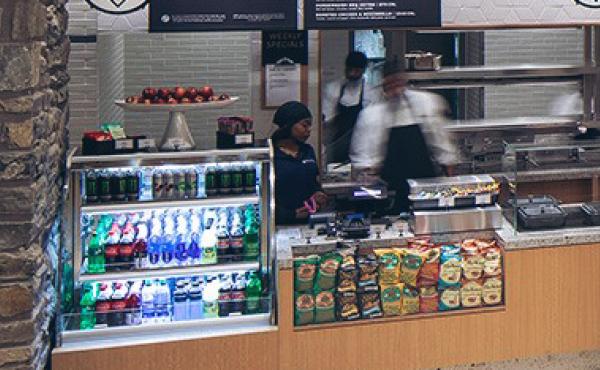 Food selections at Houston Market