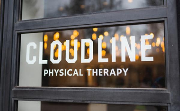cloudline banner on a window