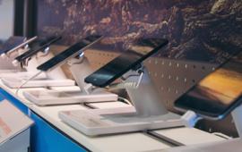 Tablets on display at the AT&T Mobility store.