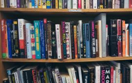 Books inside Last Word Bookshop.