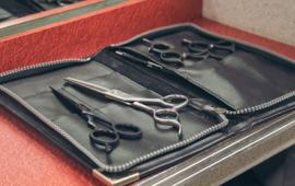 A hairdresser's shears from Penn Campus Hair, Skin & Nail Salon.