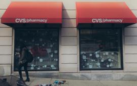 Outside exterior of CVS Pharmacy.