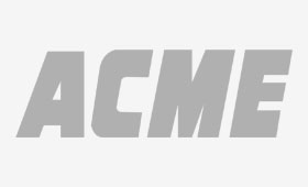 acme logo in grayscale